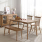 Simple Brown Standard Dining Table Solid Wood Rectangle Dining Table with 4 Legs Base Clearhalo ' dining_table' 'Dining Tables & Seating' 'Dining Tables' 'furn' 'furn_dining_table' 'Furniture' 'furniture_dining_table' 'Kitchen & Dining Furniture' 'kitchen&dining_furn' 'kitchen' 'kitchen_dining_table' 1200x1200_cc468cca-9f32-425f-87ac-bc9e0c95bdf7