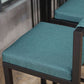 Juego de mesa y taburete de bar industrial rectangular de 1/7 piezas de altura de mostrador