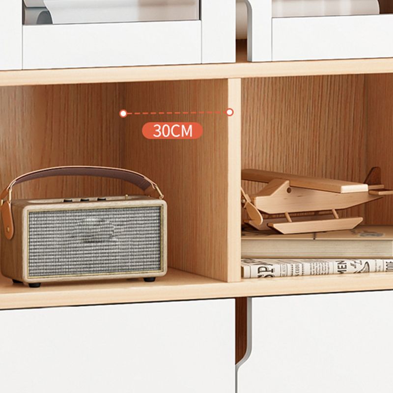 Barra in legno massiccio di rettangolo contemporaneo tira forti e armadi di accento