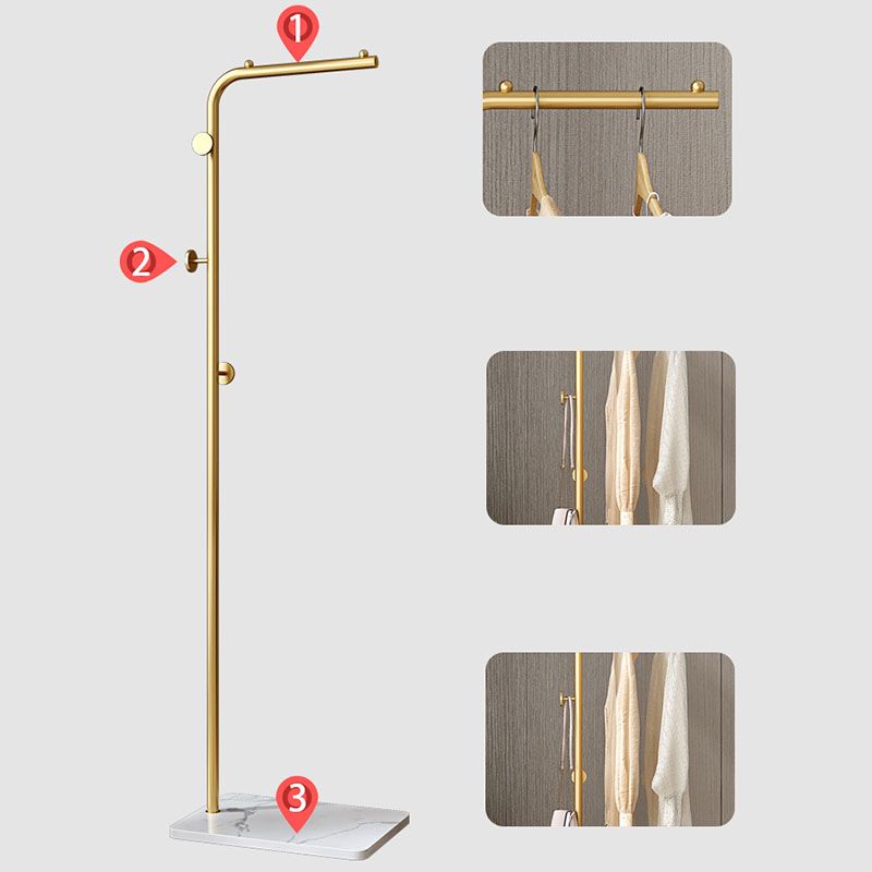 Modern Hall Tree Color sólido 4 ganchos de abrigo Pastilla de capa de metal para dormitorio