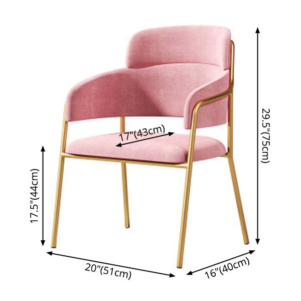 Glam Style Metal Kitchen Dining Room Chair Open Back Side Copper Chairs Clearhalo ' kitchen&dining_furn' 'Dining Chairs' 'Dining Tables & Seating' 'dining_chair' 'furn' 'furn_dining_chair' 'Furniture' 'furniture_dining_chair' 'Kitchen & Dining Furniture' 'kitchen' 1200x1200_cc4a0b63-cb62-4bb9-bf6a-910b05d626d0