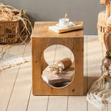 Tavolo laterale accento a forma geometrica tavolo da camera da letto semplice