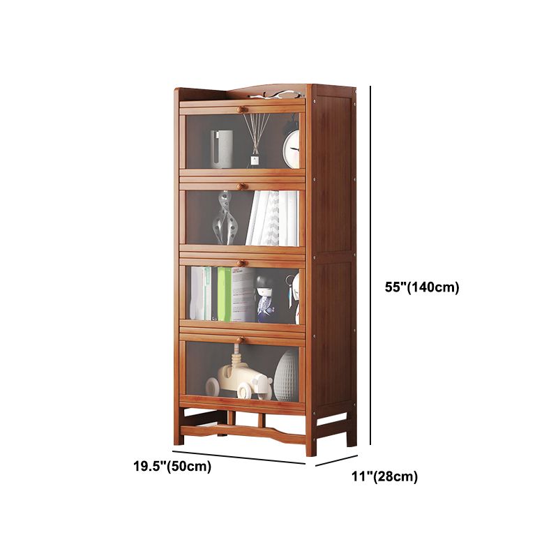 Standard Shelf Bookcase with Doors Modern Bookshelf for Home Office Clearhalo 'Bookcases' 'Furniture' 'furniture_bookcases' 'Office Furniture' 1200x1200_cc4da2b5-c2a5-48ce-b073-775d907ac5c7