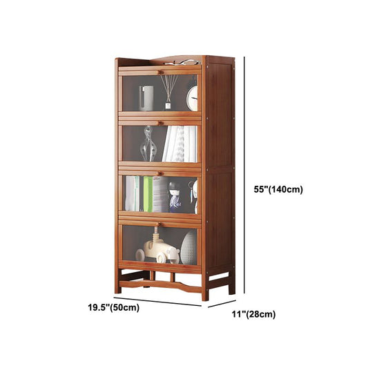 Standard Shelf Bookcase with Doors Modern Bookshelf for Home Office Clearhalo 'Bookcases' 'Furniture' 'furniture_bookcases' 'Office Furniture' 1200x1200_cc4da2b5-c2a5-48ce-b073-775d907ac5c7