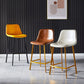 Scandinavian Style Bar-stool with Square Leather Seat Counter Stool Kitchen Bar-stool Clearhalo 'Bar Furniture' 'Bar Stools' 'bar_stools' 'furn' 'furn_bar_stools' 'Furniture' 'furniture_bar_stools' 'Kitchen & Dining Furniture' 1200x1200_cc522d60-0264-49e6-95a7-c65eac6583a6