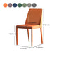 Designer Style Home Solid Back Side Chair Leather Matte Finish Dining Chair Clearhalo ' kitchen&dining_furn' 'Dining Chairs' 'Dining Tables & Seating' 'dining_chair' 'furn' 'furn_dining_chair' 'Furniture' 'furniture_dining_chair' 'Kitchen & Dining Furniture' 'kitchen' 1200x1200_cc552fed-88eb-4d41-b4ab-f748435333f4