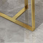 Glam Dining Set 1/4/5 Pcs Rectangle Sintered Stone Top Set with Parsons Chairs