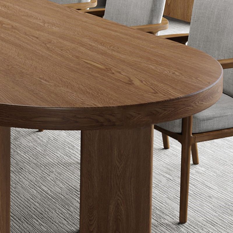 Industrieller maser Holzschreiberschreibtisch Oval Office Desk mit Beinen für Büro