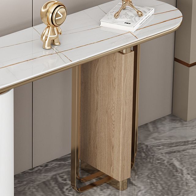 Tavolo da console ovale glam tavolo console in pietra per sala