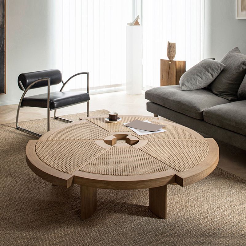 Nordic Style Cocktail Table Solid Wood Walnut/wood Coffee Table Clearhalo 'Coffee & Accent Tables' 'Coffee Tables' 'coffee_tables' 'furn' 'furn_coffee_tables' 'Furniture' 'furniture_coffee_tables' 'Living Room Furniture' 1200x1200_cc5e63b8-0396-4669-97af-3b7adc153d15