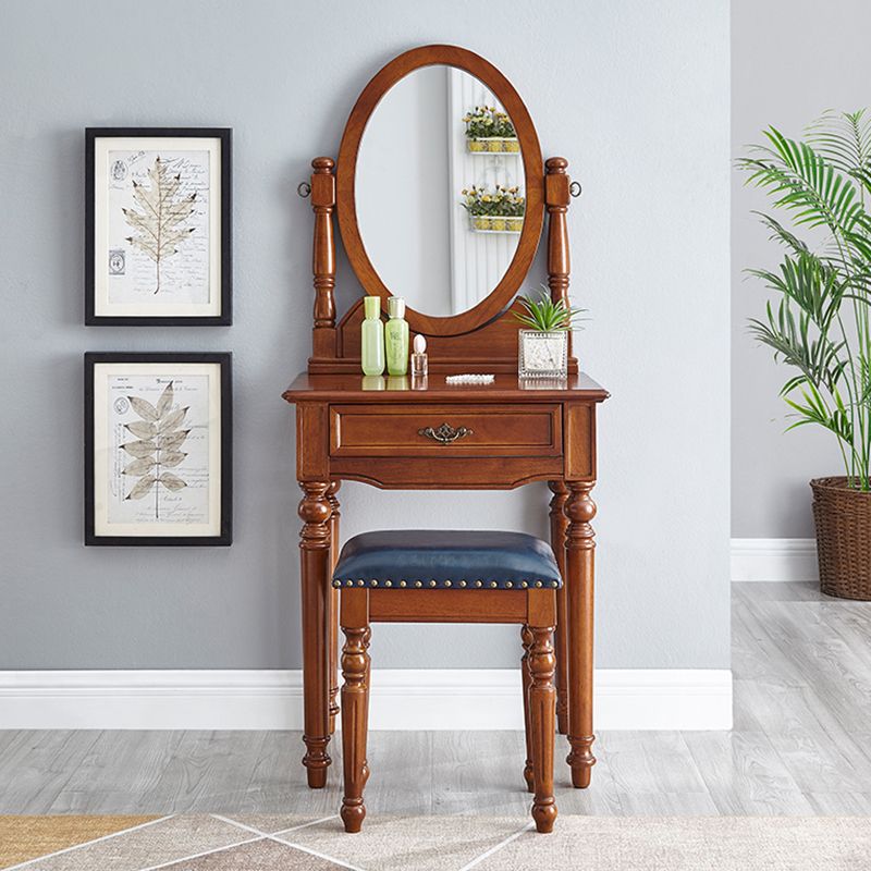 Tavolo da toeletta da toeletta per vanità in legno tradizionale set da trucco da vanità