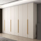 Moderne scharnierende garderobe -kast Wit gemanipuleerde houten garderobe armoire