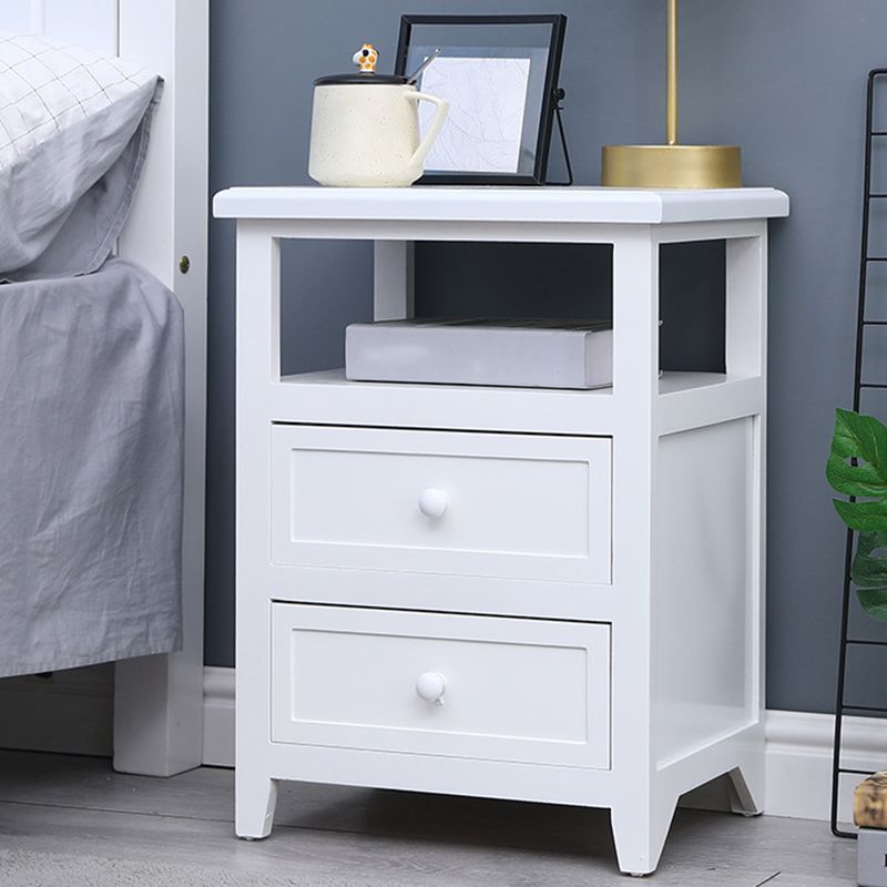 Modern Solid Wood Nightstand Drawers Storage 21 Inch H Legs Included Night Table Clearhalo 'Bedroom Furniture' 'furn' 'furn_night_stand' 'Furniture' 'night_stand' 'Nightstands' 1200x1200_cc61ac86-3f25-4ec4-8737-0192d443a21c