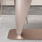 Glam Rectangle Dining Table Sintered Stone Table with Metal Base for Kitchen Clearhalo 'Dining Tables & Seating' 'Dining Tables' 'dining_table' 'furn' 'furn_dining_table' 'Furniture' 'Kitchen & Dining Furniture' 1200x1200_cc61e3e1-2360-4b53-97da-8ff439cee134