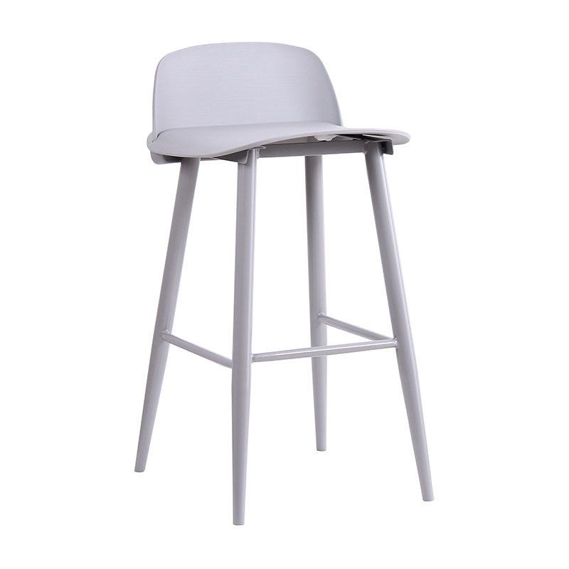 Scandinavian Style Bar-stool with Metal Legs Square Seat Counter Stool for Kitchen Bar Clearhalo 'Bar Furniture' 'Bar Stools' 'bar_stools' 'furn' 'furn_bar_stools' 'furniture_bar_stools' 'Kitchen & Dining Furniture' 'kitchen&dining_furn' 'kitchen' 'kitchen_furn' Furniture' 1200x1200_cc622228-86c0-438a-9c2d-60d9b0781045