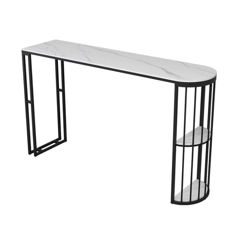 Nordic Glam Style Bar Table 42-inch Height Metal Base Bistro Table for Dining Room Clearhalo 'Bar Furniture' 'Bar Tables' 'bar_tables' 'furn' 'furn_bar_tables' 'Furniture' 'furniture_bar_tables' 'Kitchen & Dining Furniture' 'kitchen&dining_furn' 'kitchen' 1200x1200_cc62a7d8-562d-4ef7-afae-667fe9dffb37
