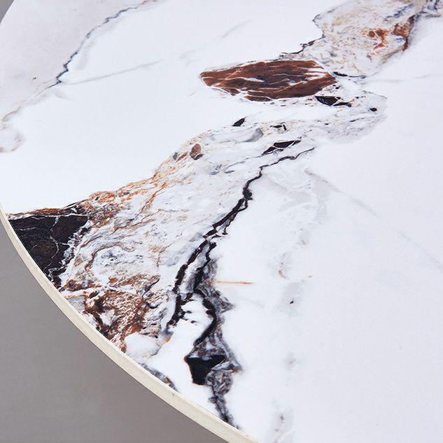 Tavolo da bar top top rotondo tavolo da pub glam con piedistallo in metallo oro