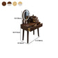 Scandinavian Vanity Makeup Table Set Solid Wood Dressing Table Stool Set