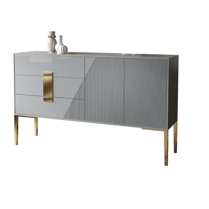 Rectangle Home Sideboard Luxury Cabinet with Drawers and Doors Clearhalo 'buffet_sideboard' 'Buffets & Sideboards' 'furn' 'furn_buffet_sideboard' 'Furniture' 'Kitchen & Dining Furniture' 1200x1200_cc66e1e3-c5d5-4eb7-bcd2-aa971d0acb67
