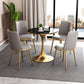 Contemporary Round Table Set 1/2/3/4/5 Pieces Dining Set for Kitchen