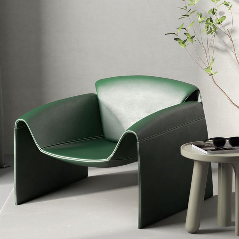 32.68" Wide Contemporary Style Single Sofa Chair Leather Arm Chair Clearhalo 'Accent Chairs' 'accent_chairs' 'Chairs & Seating' 'furn' 'furn_accent_chairs' 'Furniture' 'Living Room Furniture' 1200x1200_cc671525-2cc8-4be8-85c3-75aecc699288