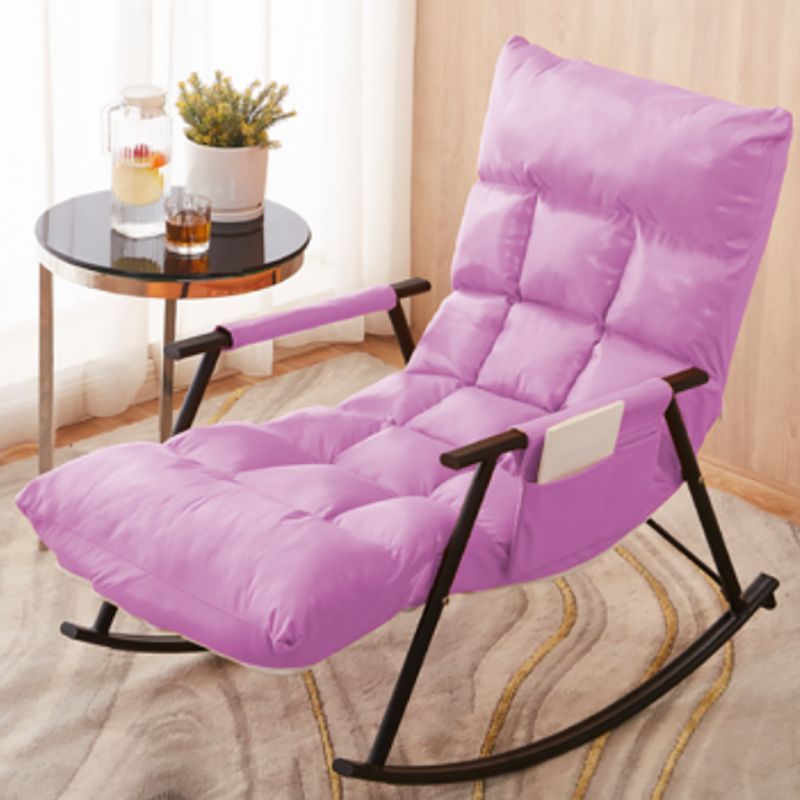 Tufted Cushions Rocker Chair Whole Colored Modern Fabric Rocker Chair in Living Room Clearhalo 'Chairs & Seating' 'furn' 'furn_rocking_chairs' 'Furniture' 'Living Room Furniture' 'Rocking Chairs' 'rocking_chairs' 1200x1200_cc682798-e8d5-43b5-9422-f4f9731ed478