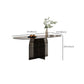 Modern Transparent Gray Glass Desktop Ellipse Dining Table for Dining Room Clearhalo 'Dining Tables & Seating' 'Dining Tables' 'dining_table' 'furn' 'furn_dining_table' 'Furniture' 'Kitchen & Dining Furniture' 1200x1200_cc686444-07a5-46b7-9535-71d26eebd213