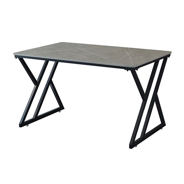 Zeitgenössischer Stil rechteckiger Schreibtisch Stein Schlitten Basis Büro Schreibtisch