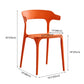 Modern Contemporary Plastic Side Chairs Multicolor Open Back Dining Chairs Clearhalo ' kitchen&dining_furn' 'Dining Chairs' 'Dining Tables & Seating' 'dining_chair' 'furn' 'furn_dining_chair' 'Furniture' 'furniture_dining_chair' 'Kitchen & Dining Furniture' 'kitchen' 1200x1200_cc6b8077-979a-4790-b20d-8d5924abcce8
