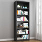 Contemporary Style Metal Bookcase Closed Back Bookshelf for Home Office