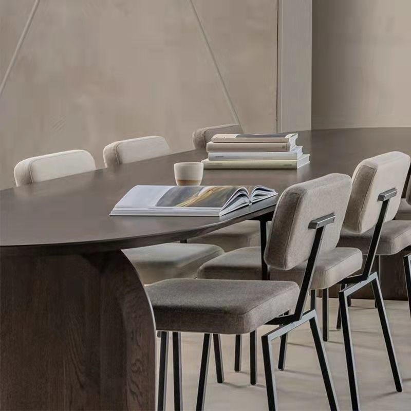 Oval Dining Table Pine Solid Wood Dining Table with Double Pedestal Clearhalo 'Dining Tables & Seating' 'Dining Tables' 'dining_table' 'furn' 'furn_dining_table' 'Furniture' 'Kitchen & Dining Furniture' 1200x1200_cc6dfcd1-8e13-44c2-97be-dbb8a35fdfc8