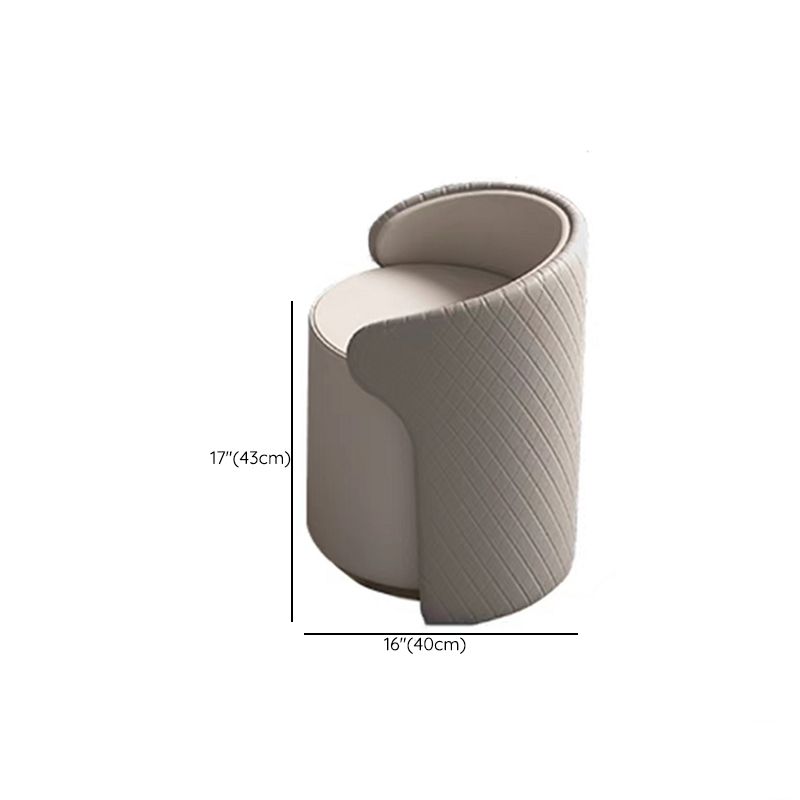 Gray Wood Vanity Desk Modern Simple 2 Drawers Dresser with Stool - 29.5" H Clearhalo 'Bedroom Furniture' 'furn' 'furn_makeup_vanities' 'Furniture' 'Makeup Vanities' 'makeup_vanities' 1200x1200_cc6e6fb8-0e6d-48da-b659-c0c1291d8776