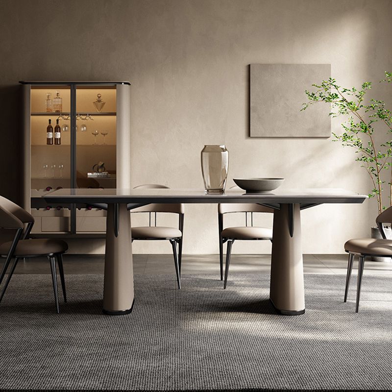 1/5/7 pezzi set da pranzo in pietra bianca moderna per casa