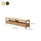 Modern Wood TV Stand Console Open Storage TV Media Stand with Legs for Living Room