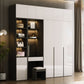 Engineered Wood Wardrobe Closet Contemporary Hinged Wardrobe Armoire Clearhalo 'Armoires & Wardrobes' 'armoires_wardrobes' 'Bedroom Furniture' 'furn' 'furn_armoires_wardrobes' 'Furniture' 1200x1200_cc72687c-142b-407d-a810-c68683804792