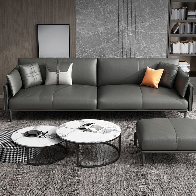 Vintage salon canapé outrez en cuir