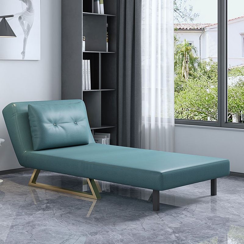 Cushion Back Futon Sofa Bed Pillow Included Sleeper Sofa with Gold Leg Clearhalo 'furn' 'furn_futons' 'Furniture' 'Futons & Daybeds' 'Futons' 'Living Room Furniture' 1200x1200_cc73fa1e-45f0-44f4-ae77-8a477e549e05