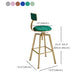 Glam Style Bar-stool with Adjustable Height Swivel Round Seat Barstool in Gold Clearhalo 'Bar Furniture' 'Bar Stools' 'bar_stools' 'furn' 'furn_bar_stools' 'furniture_bar_stools' 'Kitchen & Dining Furniture' 'kitchen&dining_furn' 'kitchen' 'kitchen_furn' Furniture' 1200x1200_cc74e260-0632-4d11-9020-65fd75db0214