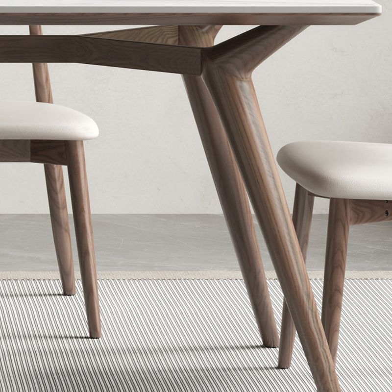 Modernas 1/4/5/7 Piezas Sillas de comedor de comedor Muebles de rectángulo de piedra para casa