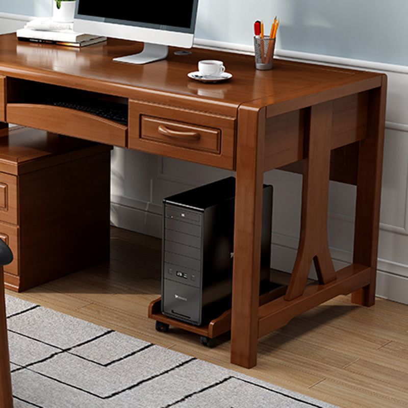 Bureau de bureau en caoutchouc contemporain bureau rectangulaire pour la maison