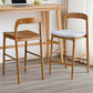 Indoor Solid Wood Bar Stool Upholstered Bar Stool with Footrest Clearhalo 'Bar Furniture' 'Bar Stools' 'bar_stools' 'furn' 'furn_bar_stools' 'Furniture' 'Kitchen & Dining Furniture' 1200x1200_cc792791-6f06-437b-872b-0213df11349d