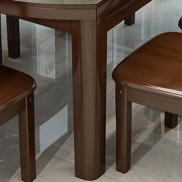 Modern Round Stone Dining Table Rubber Legs Foldable Table for Dining Room Clearhalo 'Dining Tables & Seating' 'Dining Tables' 'dining_table' 'furn' 'furn_dining_table' 'Furniture' 'Kitchen & Dining Furniture' 1200x1200_cc7ab20b-58dd-4347-b311-4d82bc531967