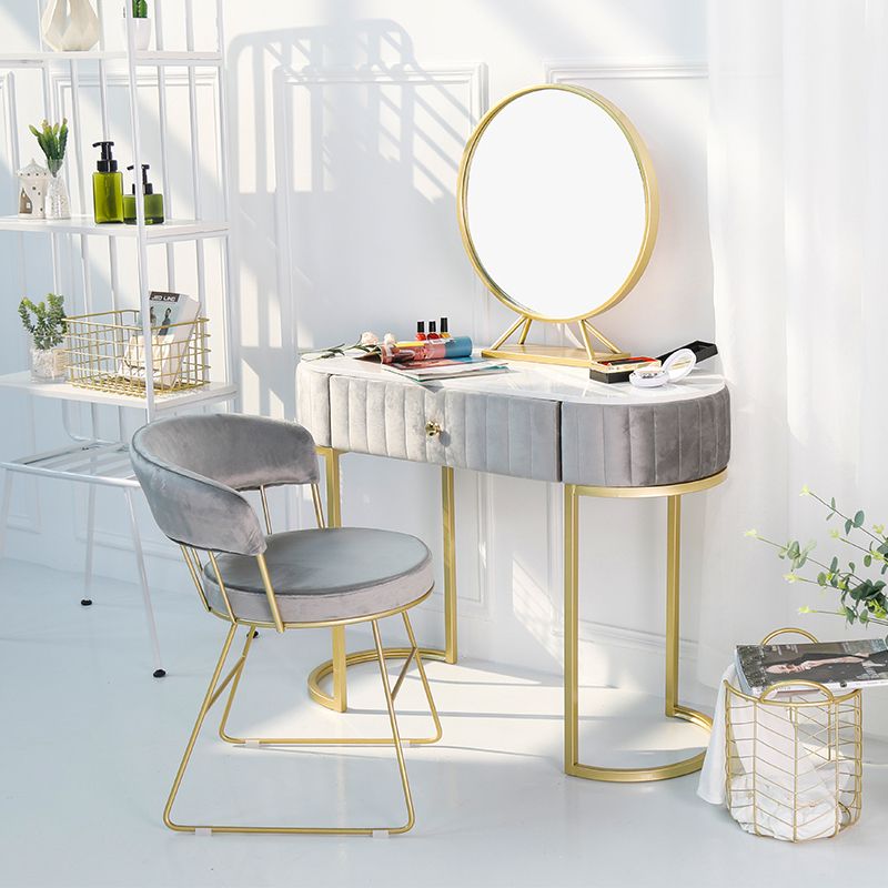 Nordic Glam Dining Chairs Armless Windsor Back Side Chairs for Kitchen with Metal Legs Clearhalo ' kitchen&dining_furn' 'Dining Chairs' 'Dining Tables & Seating' 'dining_chair' 'furn' 'furn_dining_chair' 'Furniture' 'furniture_dining_chair' 'Kitchen & Dining Furniture' 'kitchen' 1200x1200_cc7bf3f9-ac47-4233-a0b7-8e91ed575734