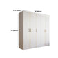 Zeitgenössischer Stil Holzgarderobe weiße Farbe Weiche Nahe Schublade Kleiderschrank