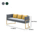 Smoking -Arm -Sofa 24,80 "W x 28,35" H Velvet Sofa Standard -Sofa