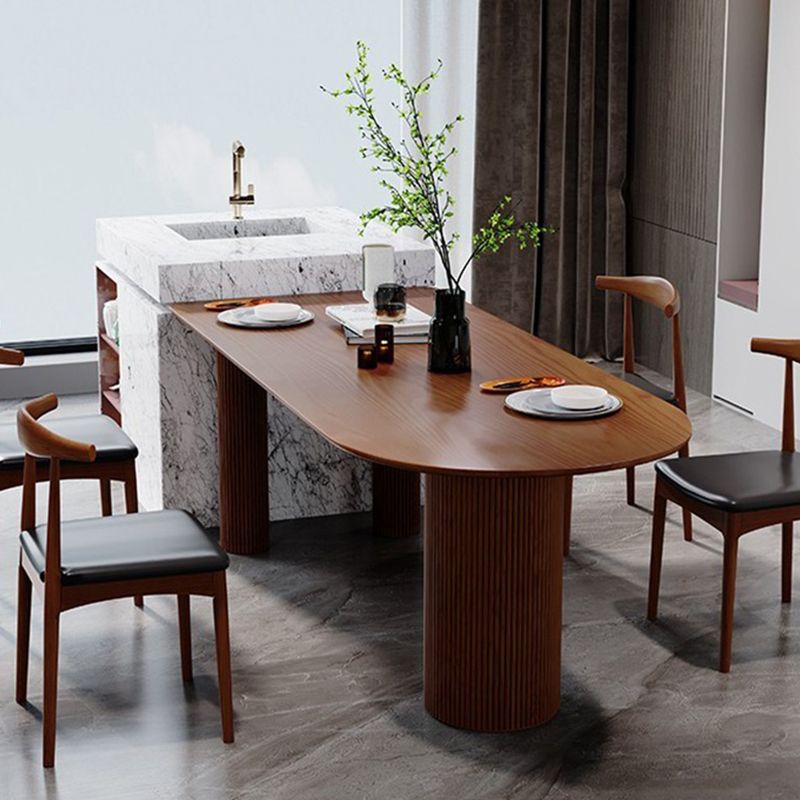 Modern Free Form Dining Table for Home Solid Wood Dinette Table Clearhalo 'Dining Tables & Seating' 'Dining Tables' 'dining_table' 'furn' 'furn_dining_table' 'Furniture' 'Kitchen & Dining Furniture' 1200x1200_cc7cdccd-4794-4a99-b5c8-2a3a424e593c