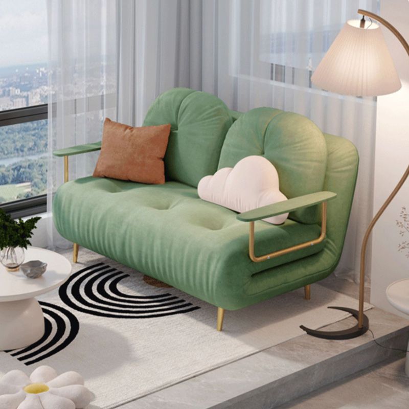 房状のグラムコンバーチブルソファフル/クイーンサイズの布張りのラブシート2羽の枕と