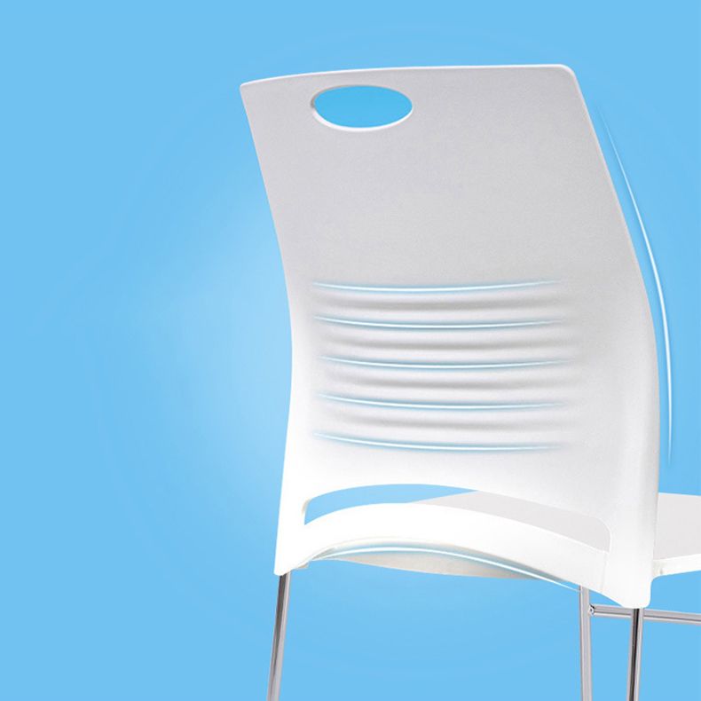 Plastic Contemporary Task Chair Ergonomic Computer Desk Chair with Silver Metal Base Clearhalo 'furn' 'furn_office_chair' 'Furniture' 'Office Chairs' 'Office Furniture' 'office_chair' 1200x1200_cc80ad80-e5d9-47d7-a590-541b6ecab307