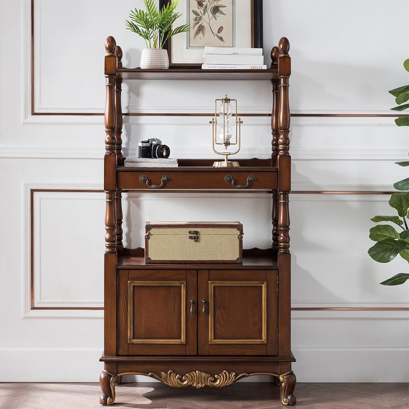 Industrial Rubberwood Chest with Doors Storage Cabinet with Shelves Clearhalo 'Cabinets & Chests' 'cabinets_chests' 'furn' 'furn_cabinets_chests' 'Furniture' 'Living Room Furniture' 1200x1200_cc834188-1189-4fd1-88a2-4fc9392ed853