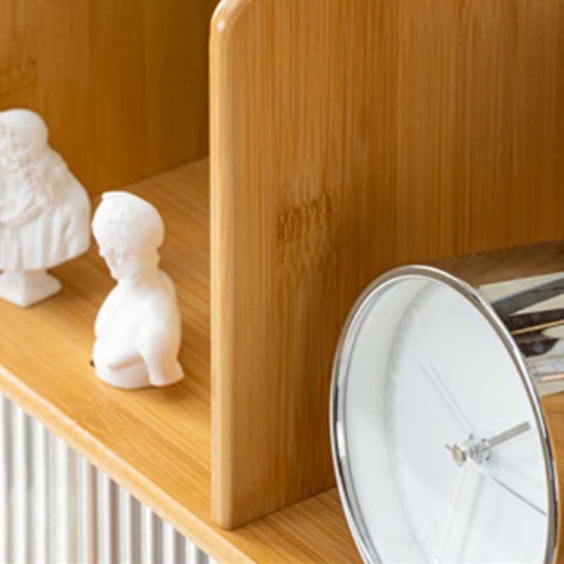 Zeitgenössischer offener Rückenhorizontales Bücherregal Bamboo -Buchhandel für Büro